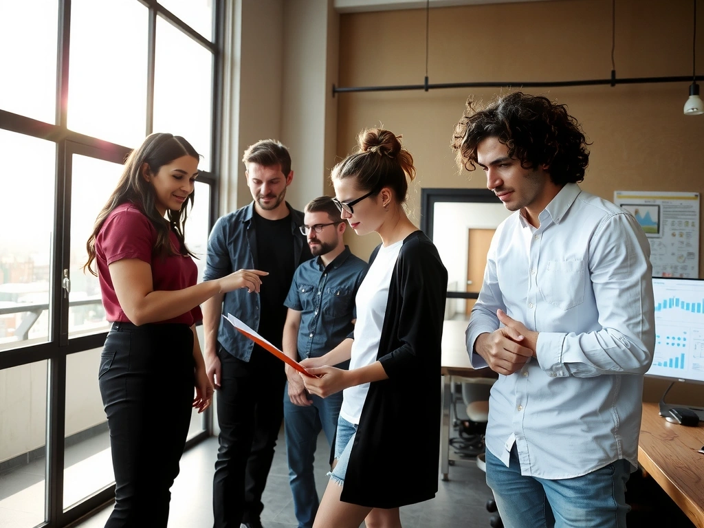El equipo de crevaro trabajando en el estudio en Cali