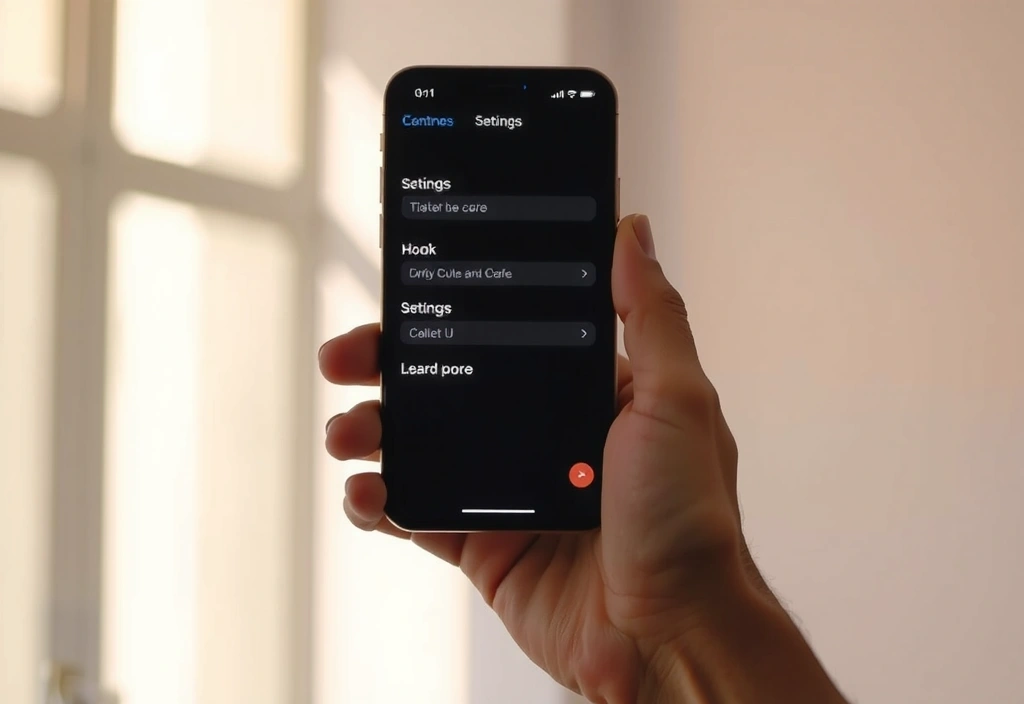 Interfaz de configuración móvil
